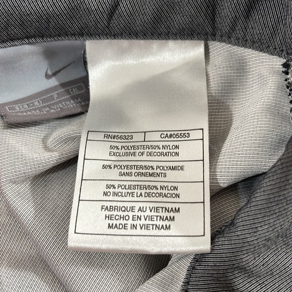 NIKE Womens Gray Jacket Orange Accents Front Zip and Snaps Slit Zip Pockets S - Picture 9 of 10